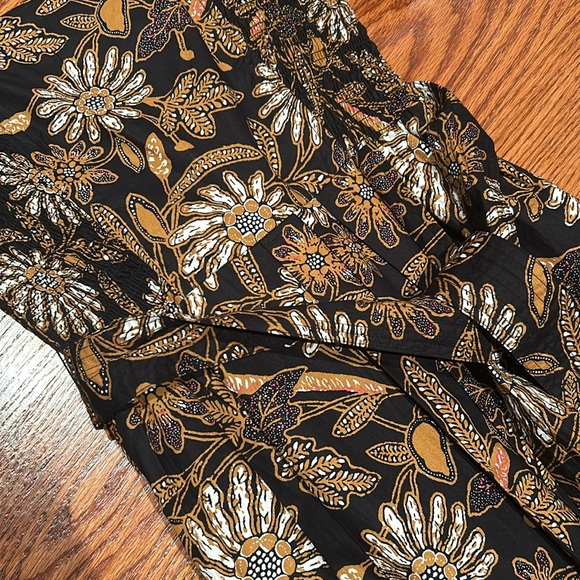 Cleobella seraphina midi dress magnolia puff sleeve tie XS - Picture 6 of 7